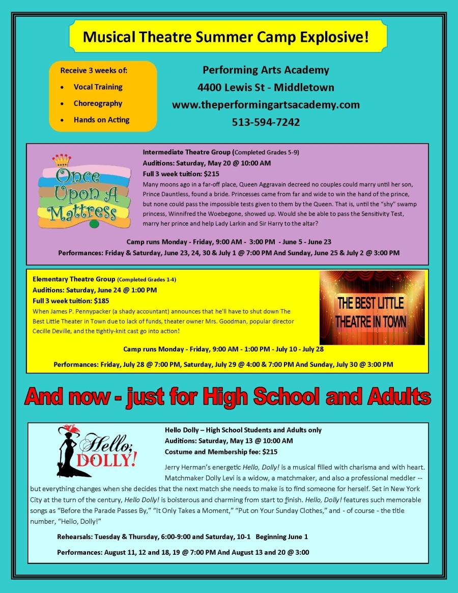 Summer Musical Theater Camps